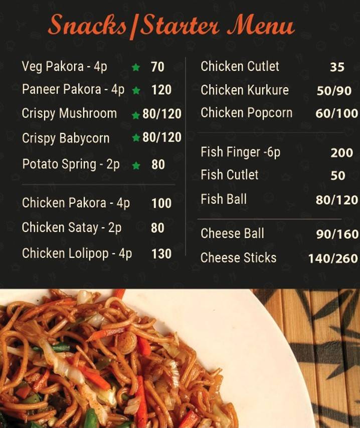 AAROHI'S KITCHEN menu