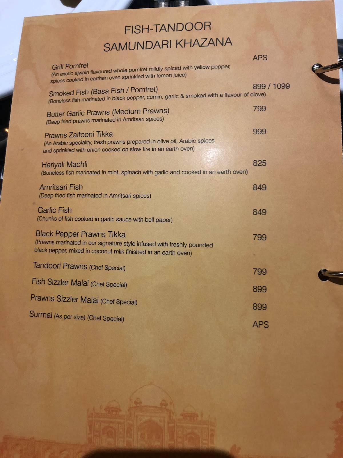 Menu at AL BURAAK, Vasai