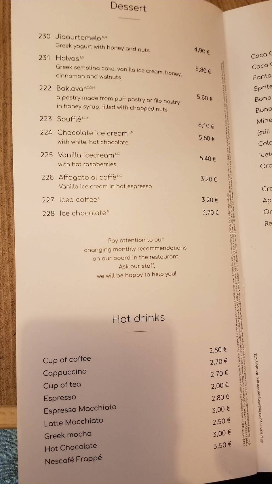 Speisekarte von ALFA - Echte griechische Küche restaurant, Weiden in ...