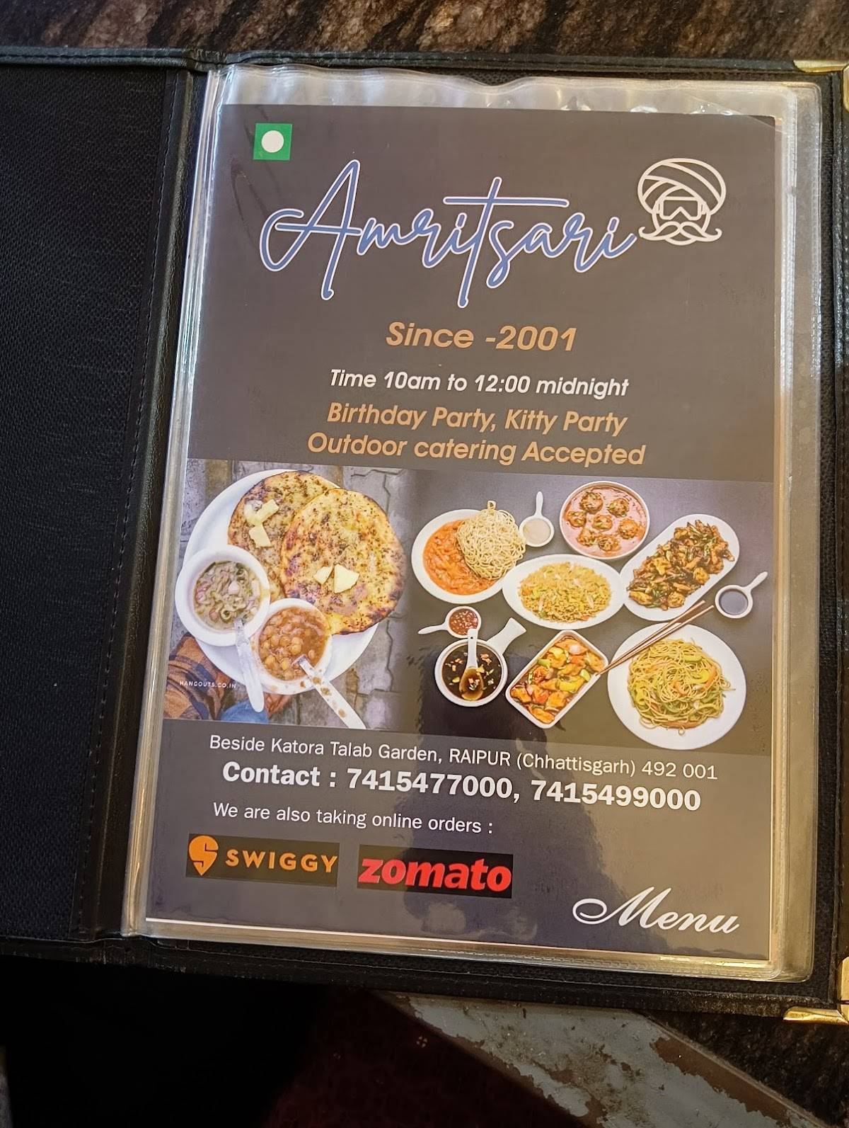 AMRITSARI menu