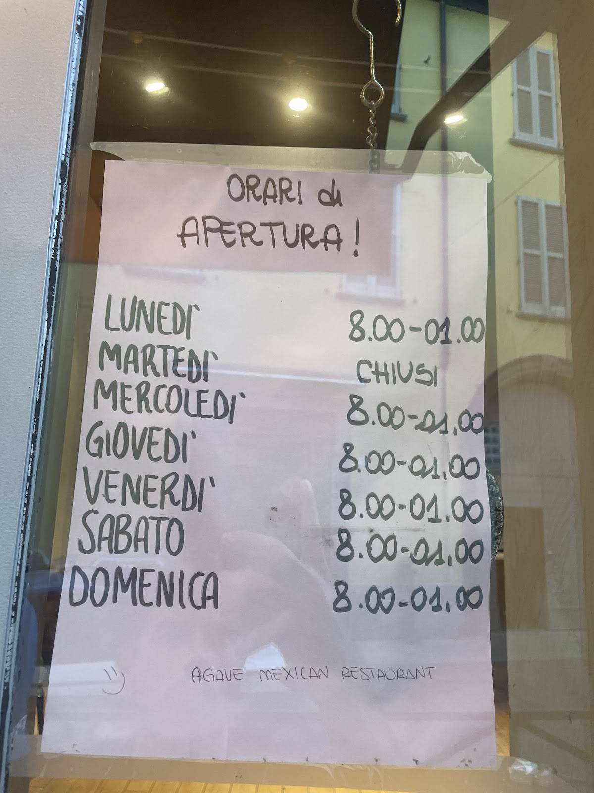 Menu di Agave 