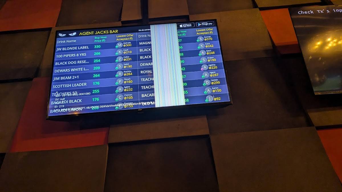 Agent Jack's Bar - Vashi menu