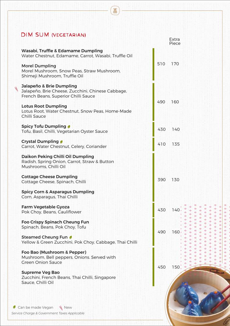 Foo Palladium Ahmedabad menu