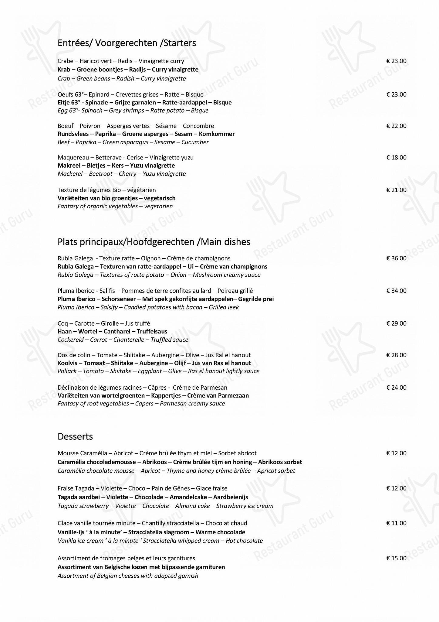 Menu pour AKKO - Table Menu