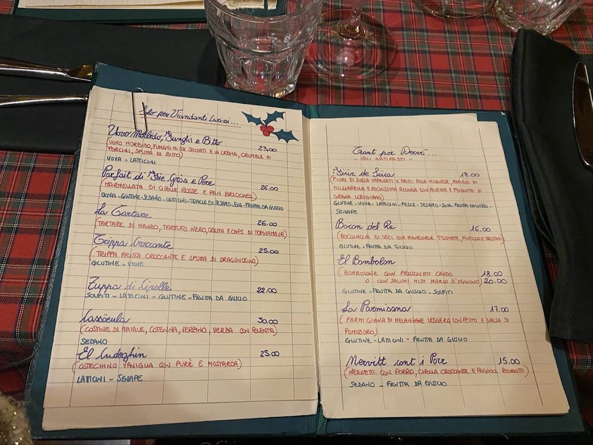 Menu de Al Garghet