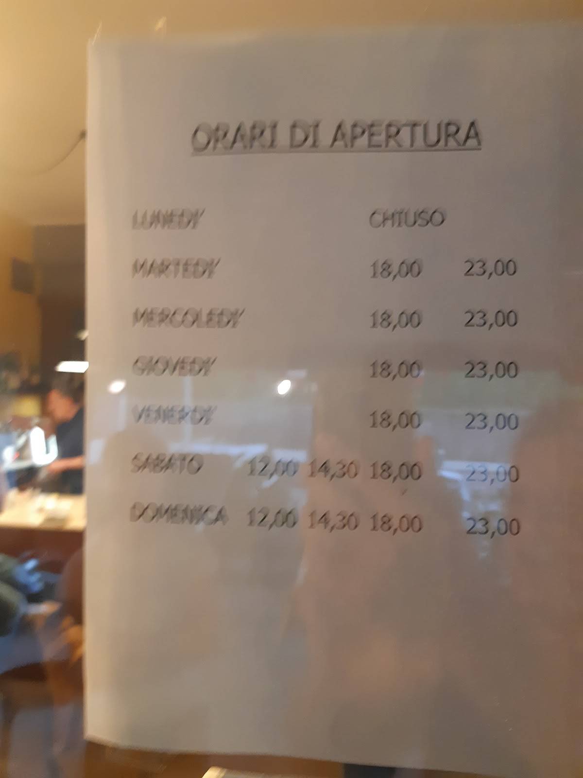 Menu di Al Maronaro 