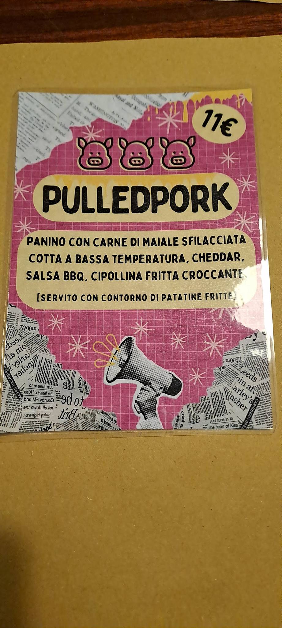 Menu di Al Trani Pub 