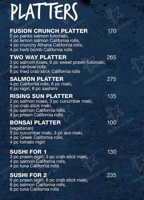 Menu de Ocean Basket Mall of the South