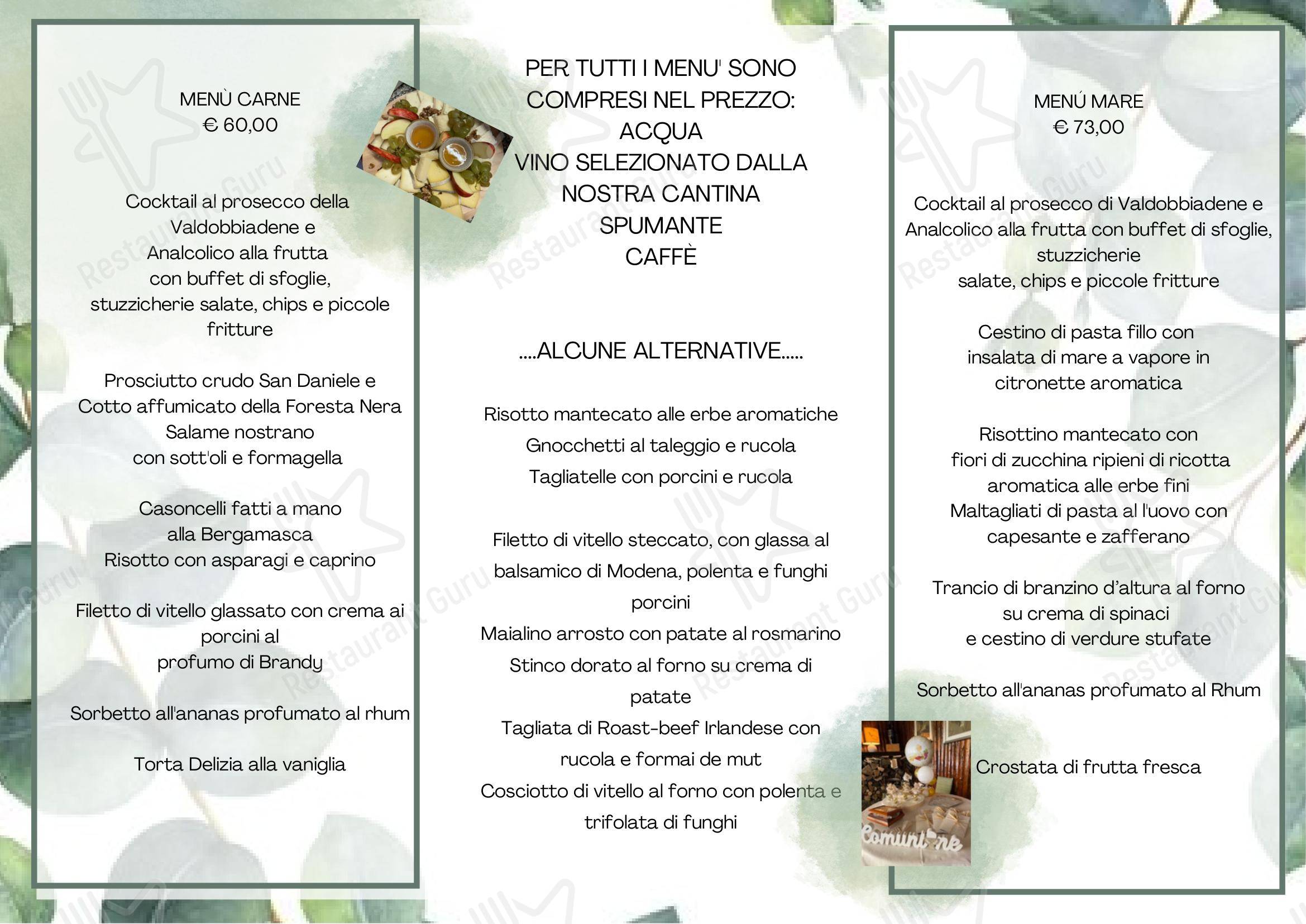 Menu per Ristorante Isola Zio Bruno ristorante