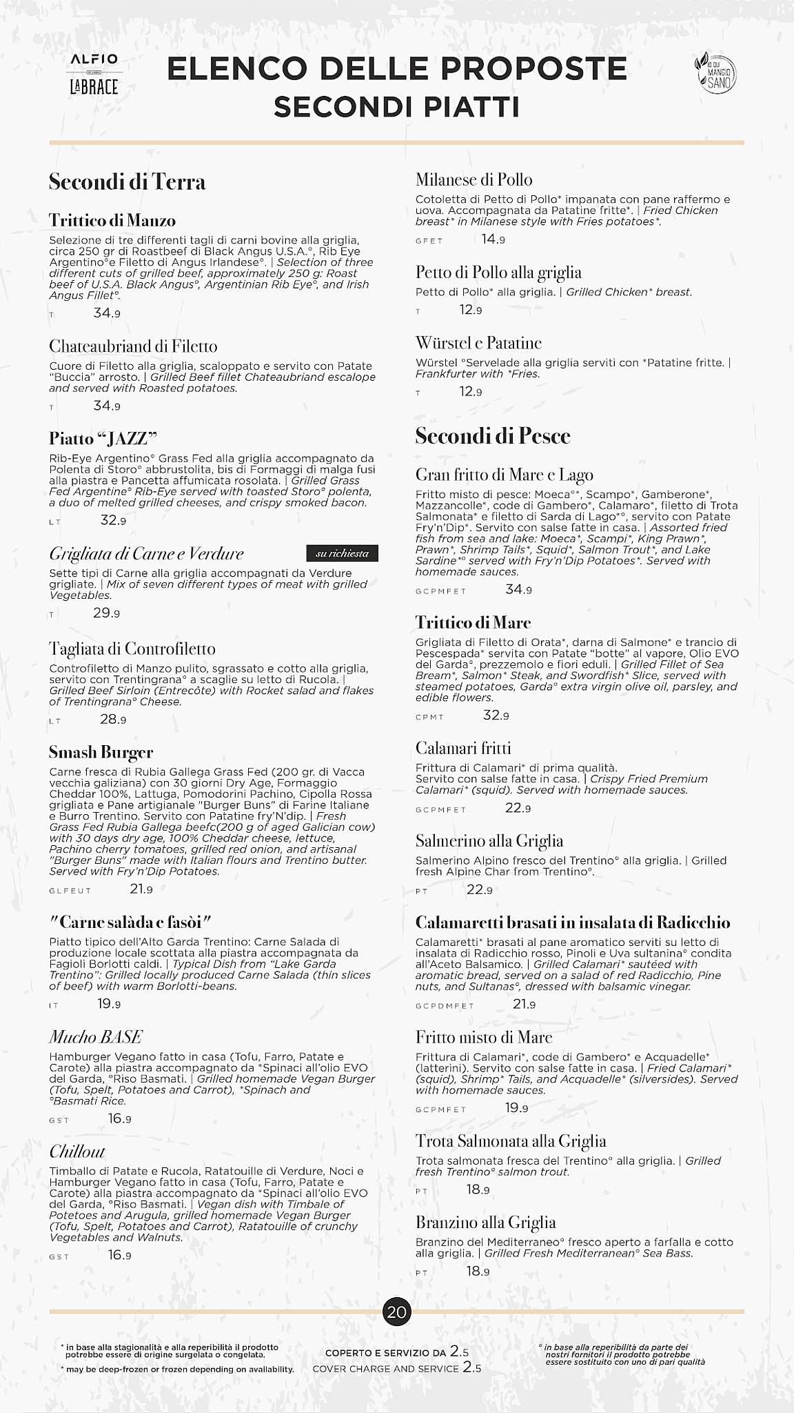 Menu di ALFIO Ristorante Pizzeria Bar 