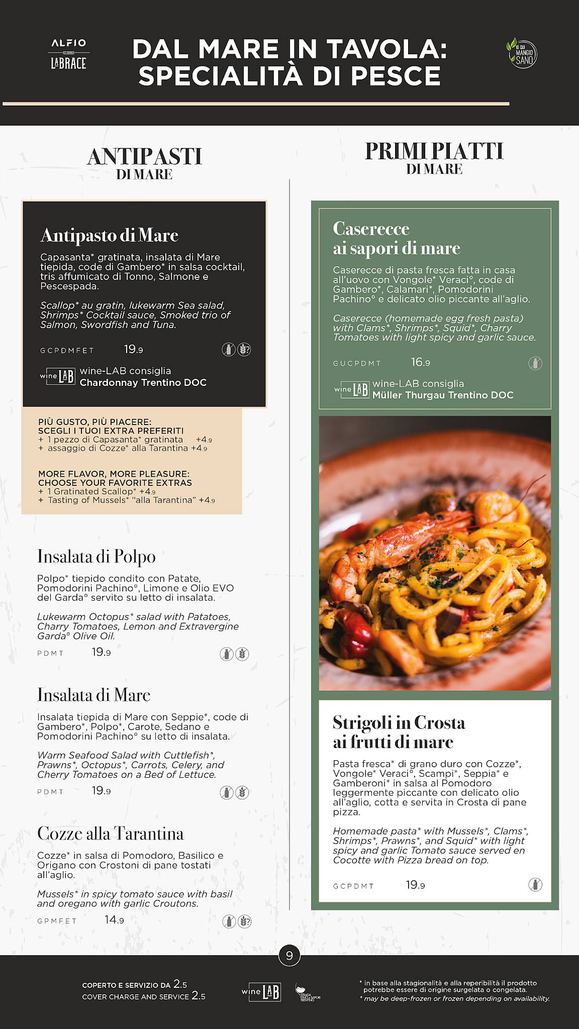Menu di ALFIO Ristorante Pizzeria Bar 