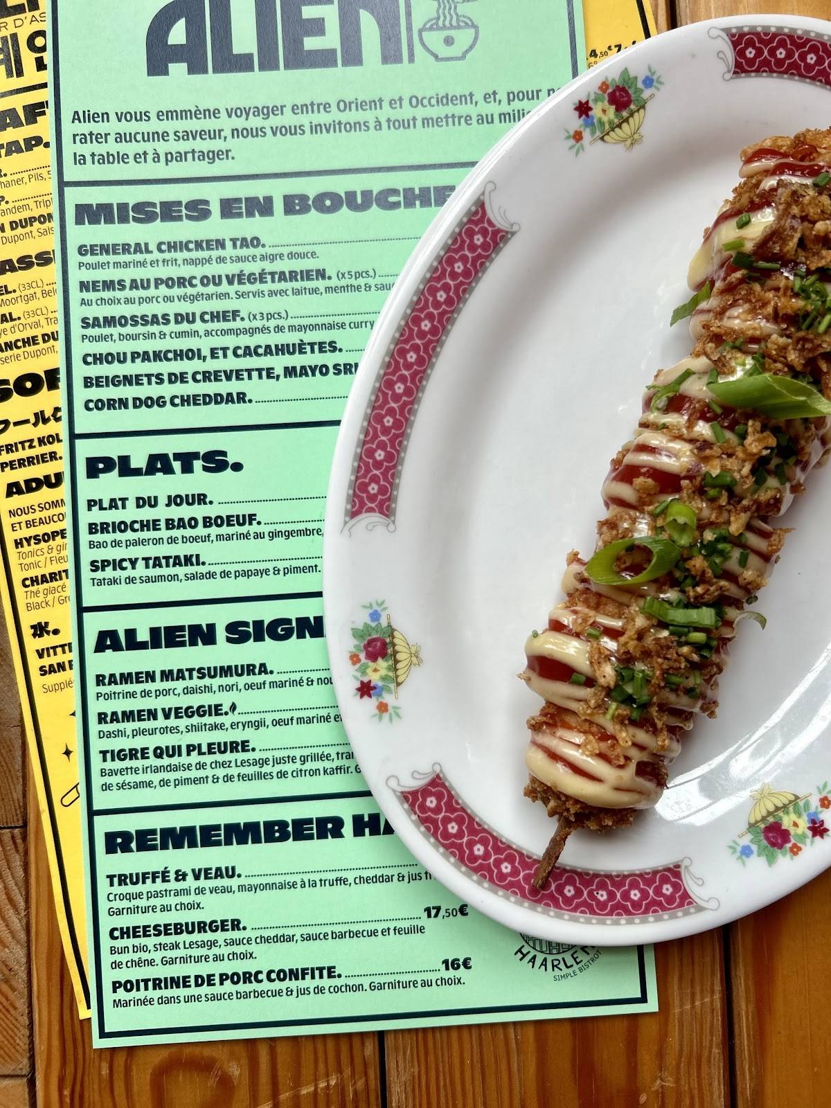 Menu de Alien