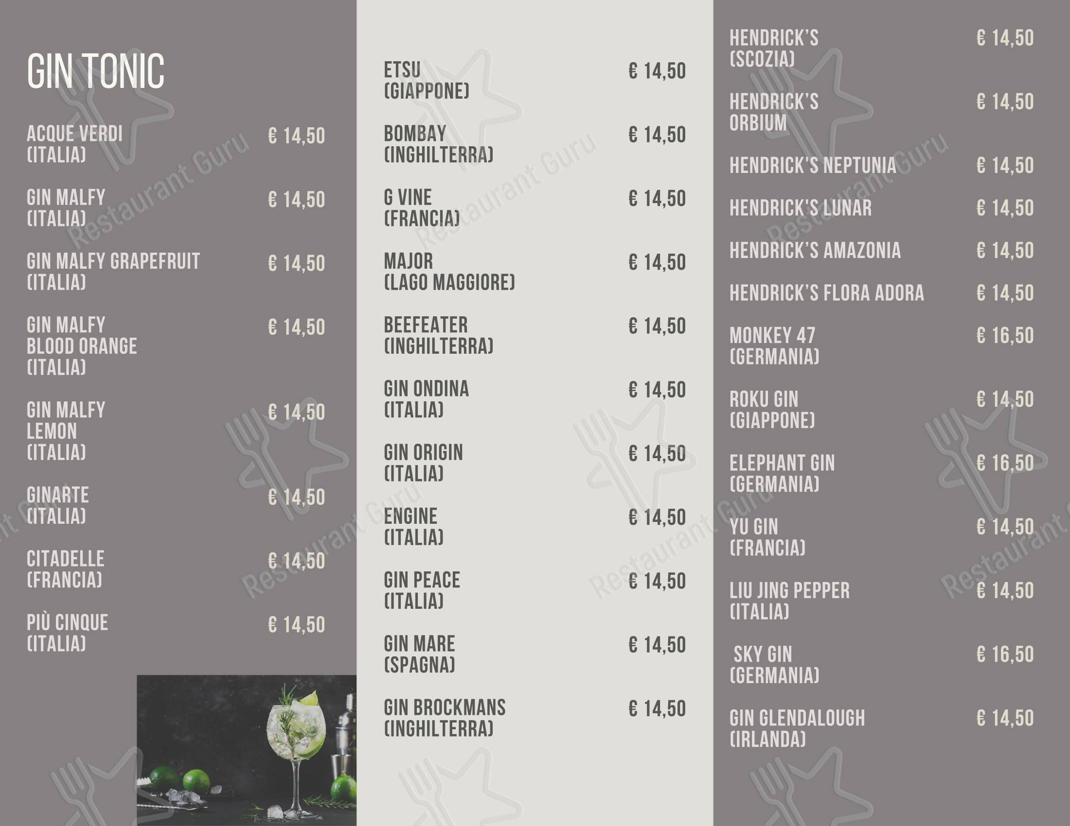 Menu di AllEur - Caffè e cucina - Menu bar