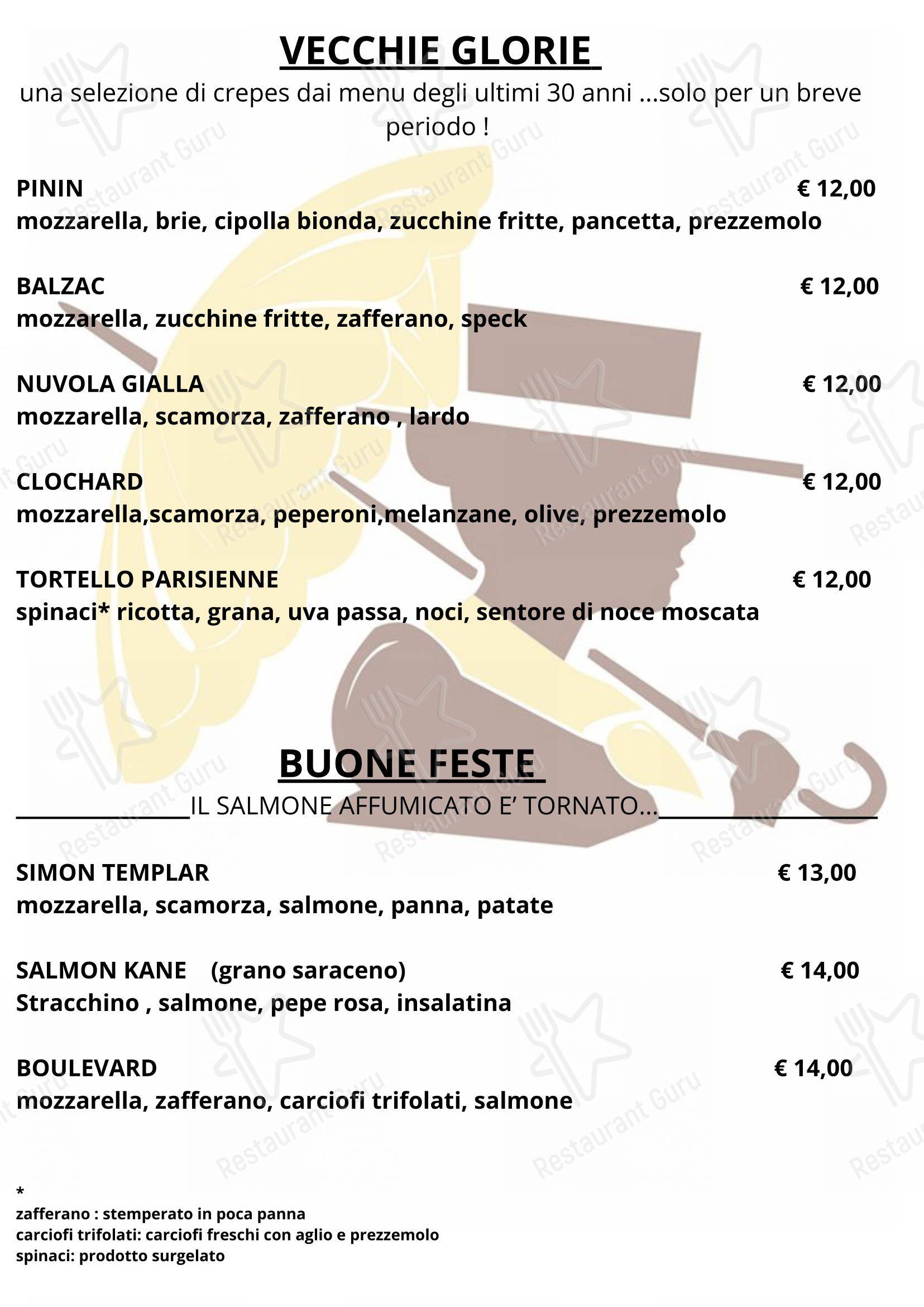 Menu bar per Allantè in Rivalta di Torino