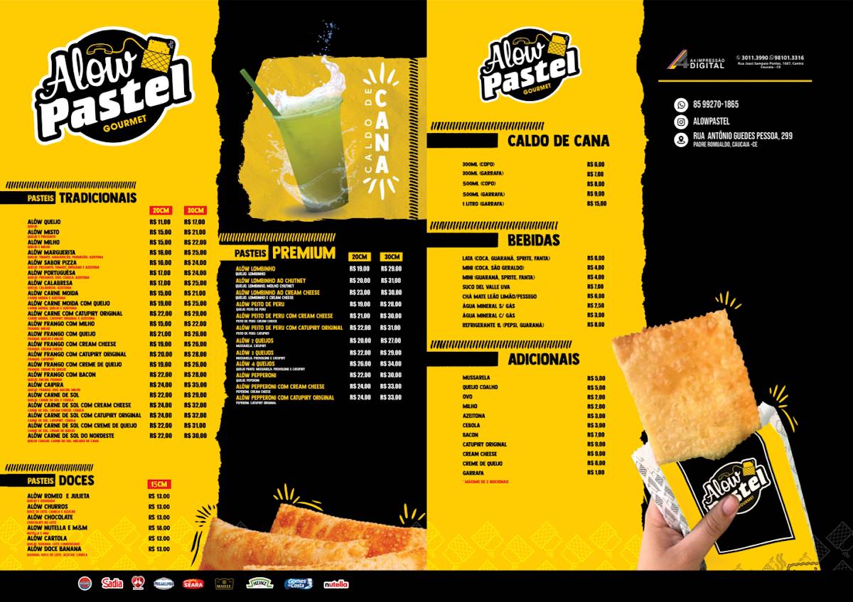 Alôw Pizza cardápio