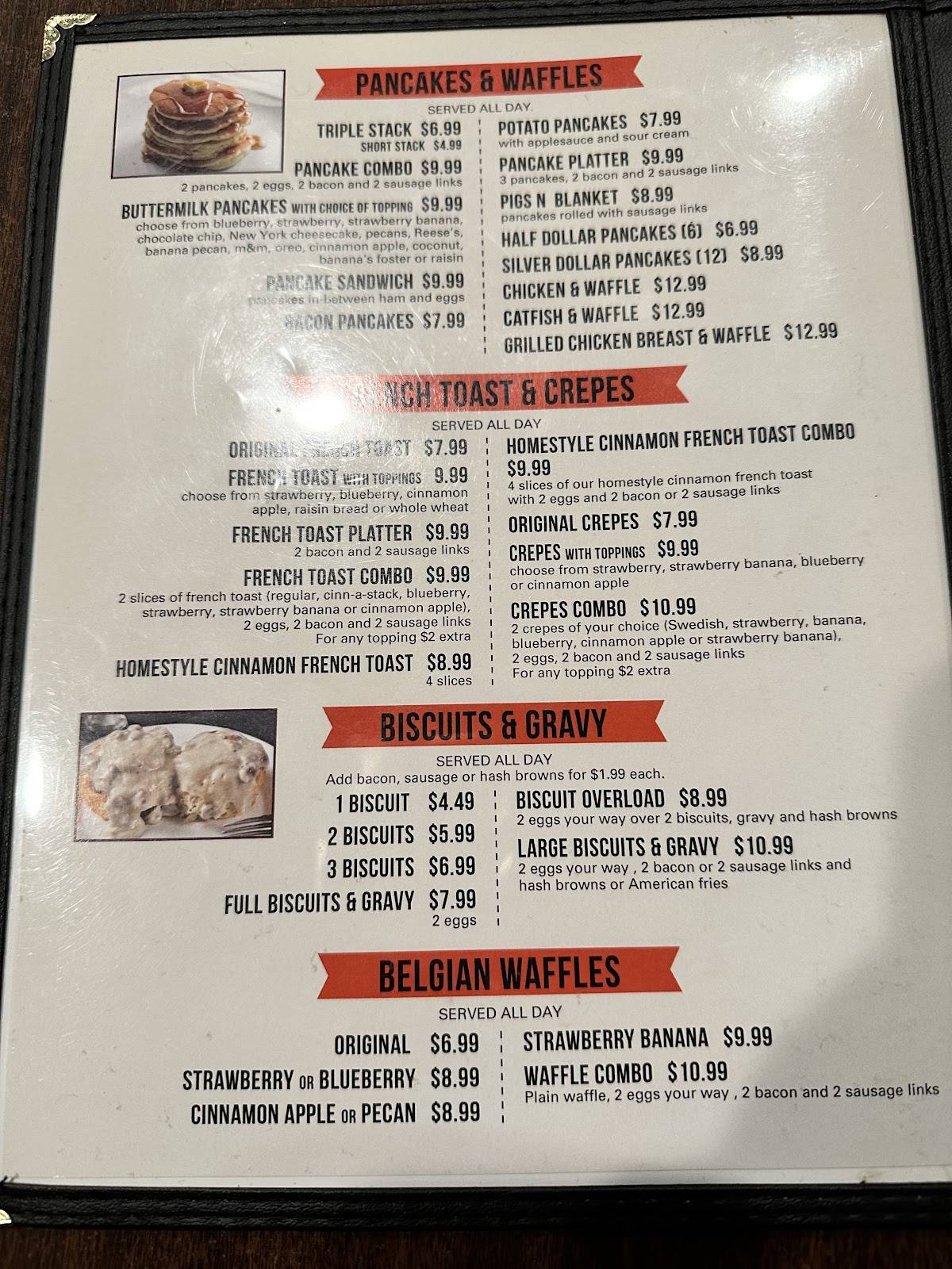 Menu at Alton Village Inn Pancake House restaurant, Alton