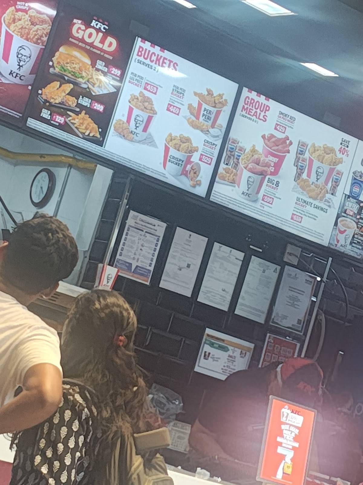 KFC menu