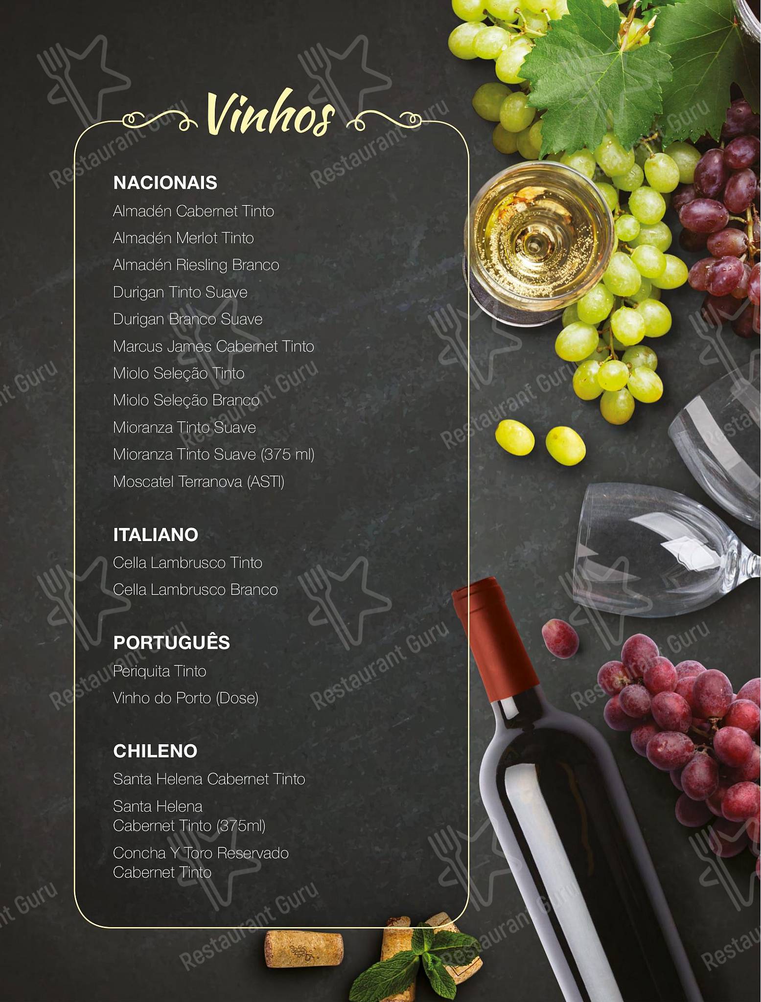 Pizzaria Tio Pedro - Menu