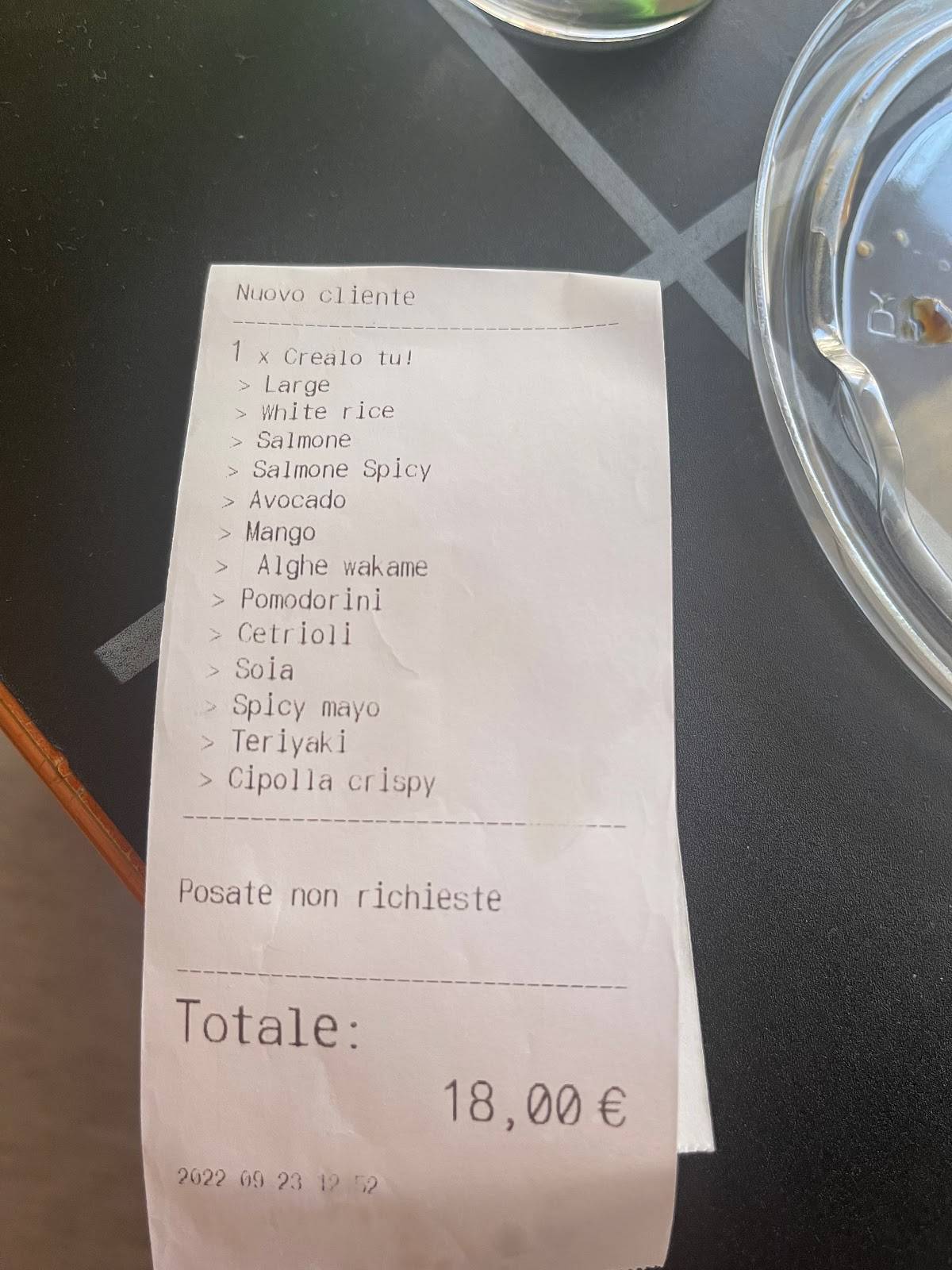 Menu di Ami Pokè 