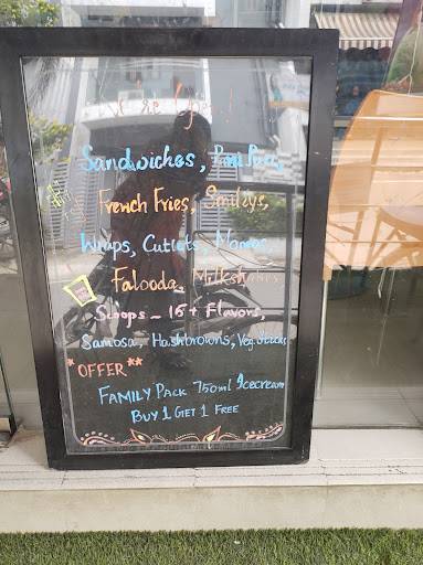 Amul Ice cream parlour menu