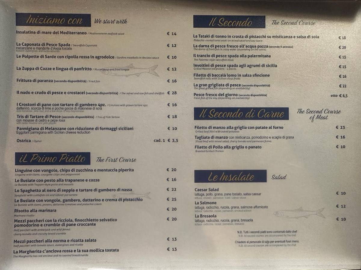 Menu di Anciova 
