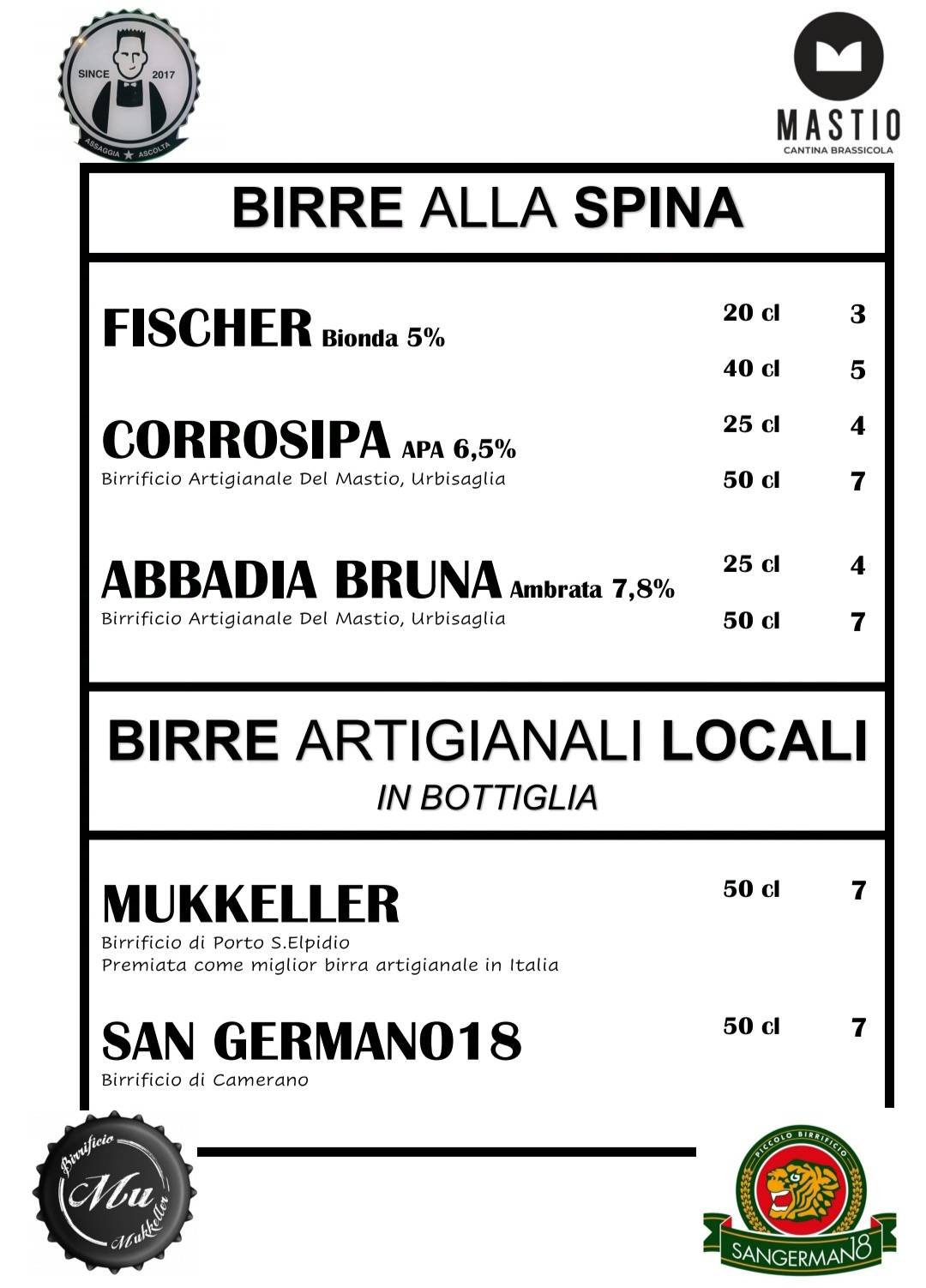Menu di Sepofa Ristorante Pizzeria 