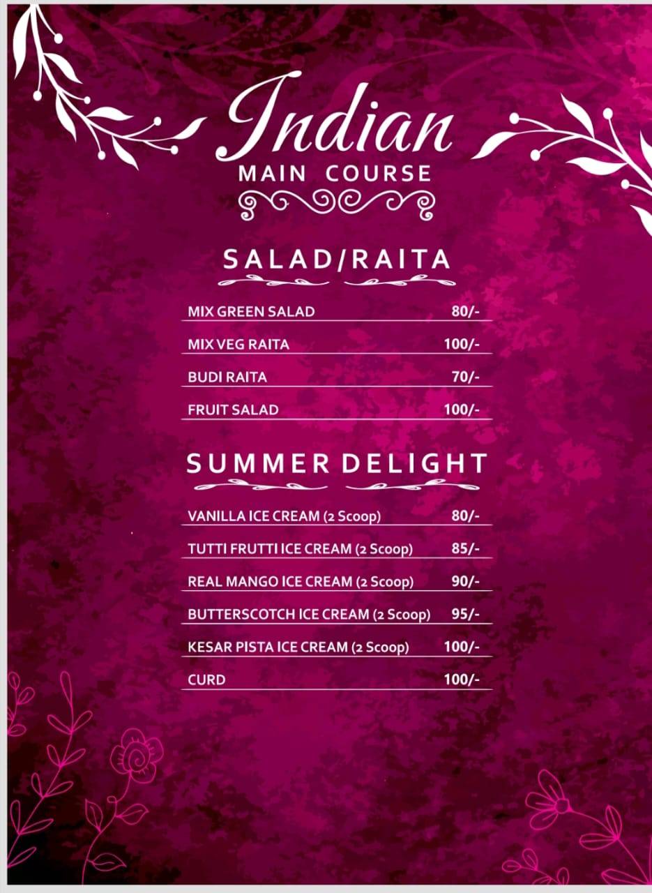 Annamaya Restaurant & Rooms menu