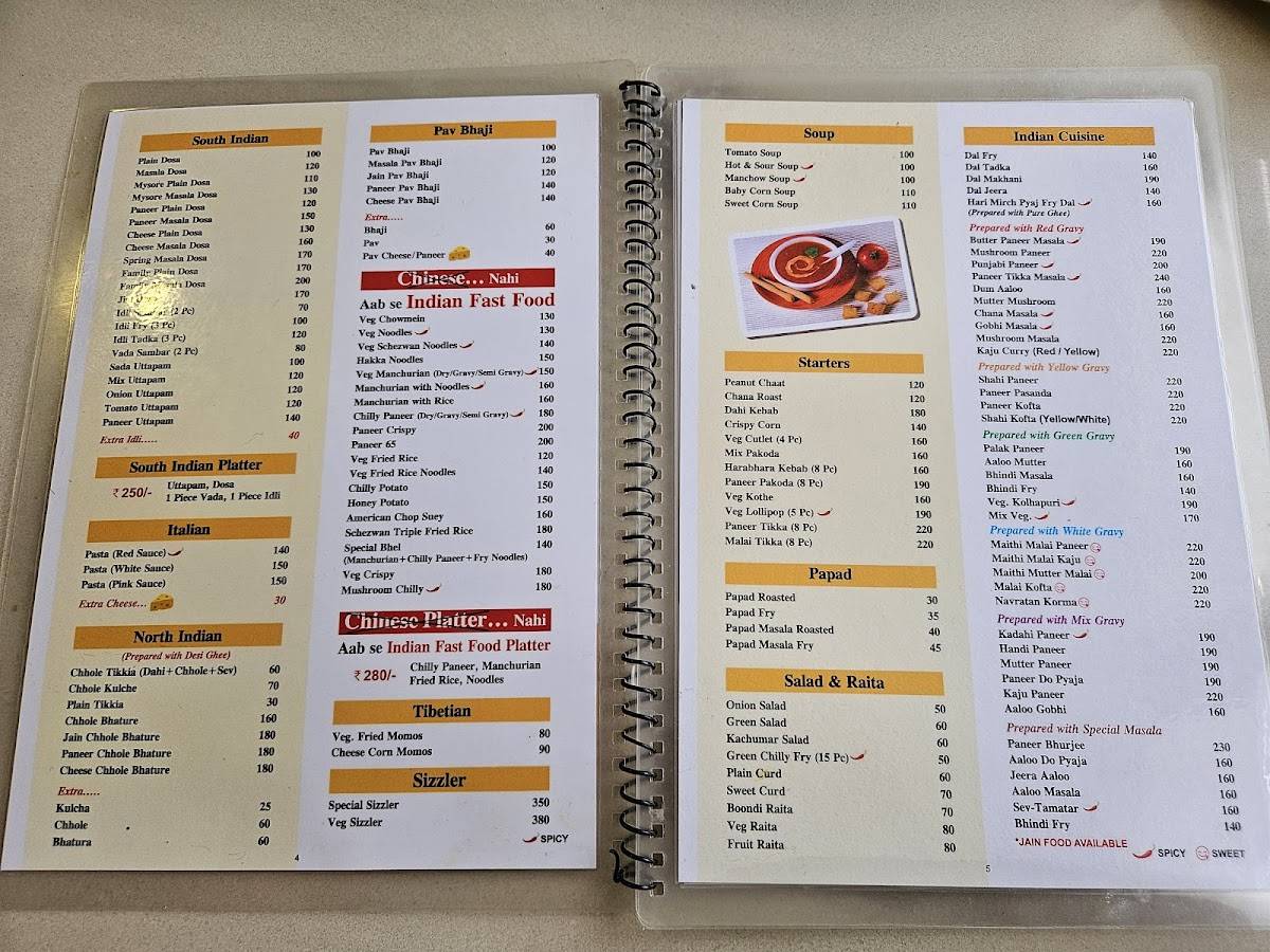 Apna Sweets menu
