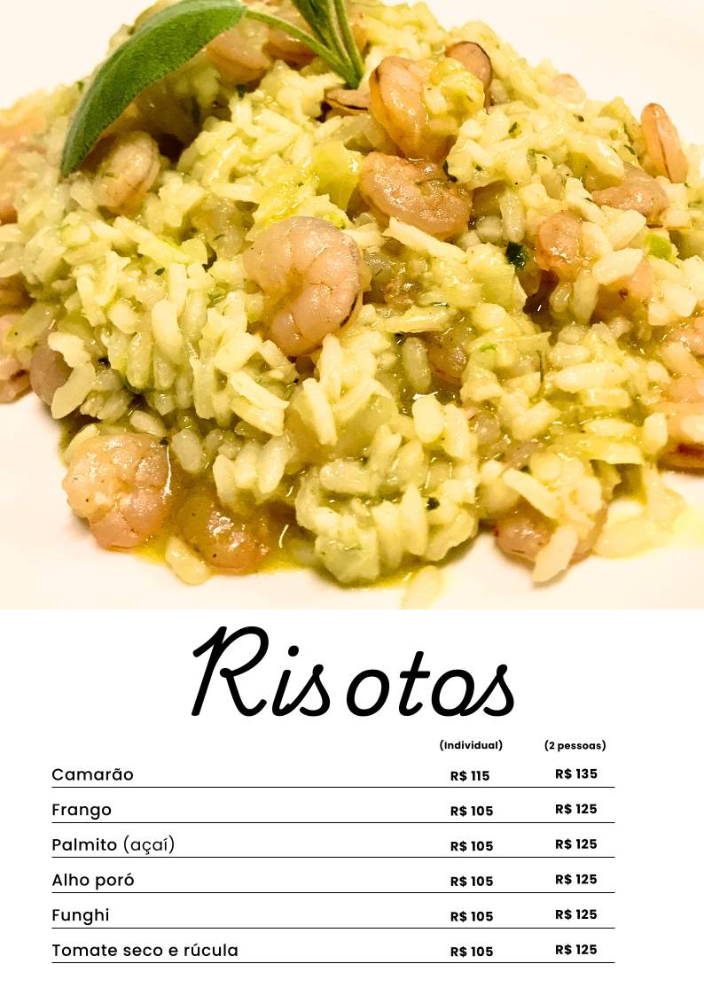 Palmarys Pizzaria e Restaurante cardápio