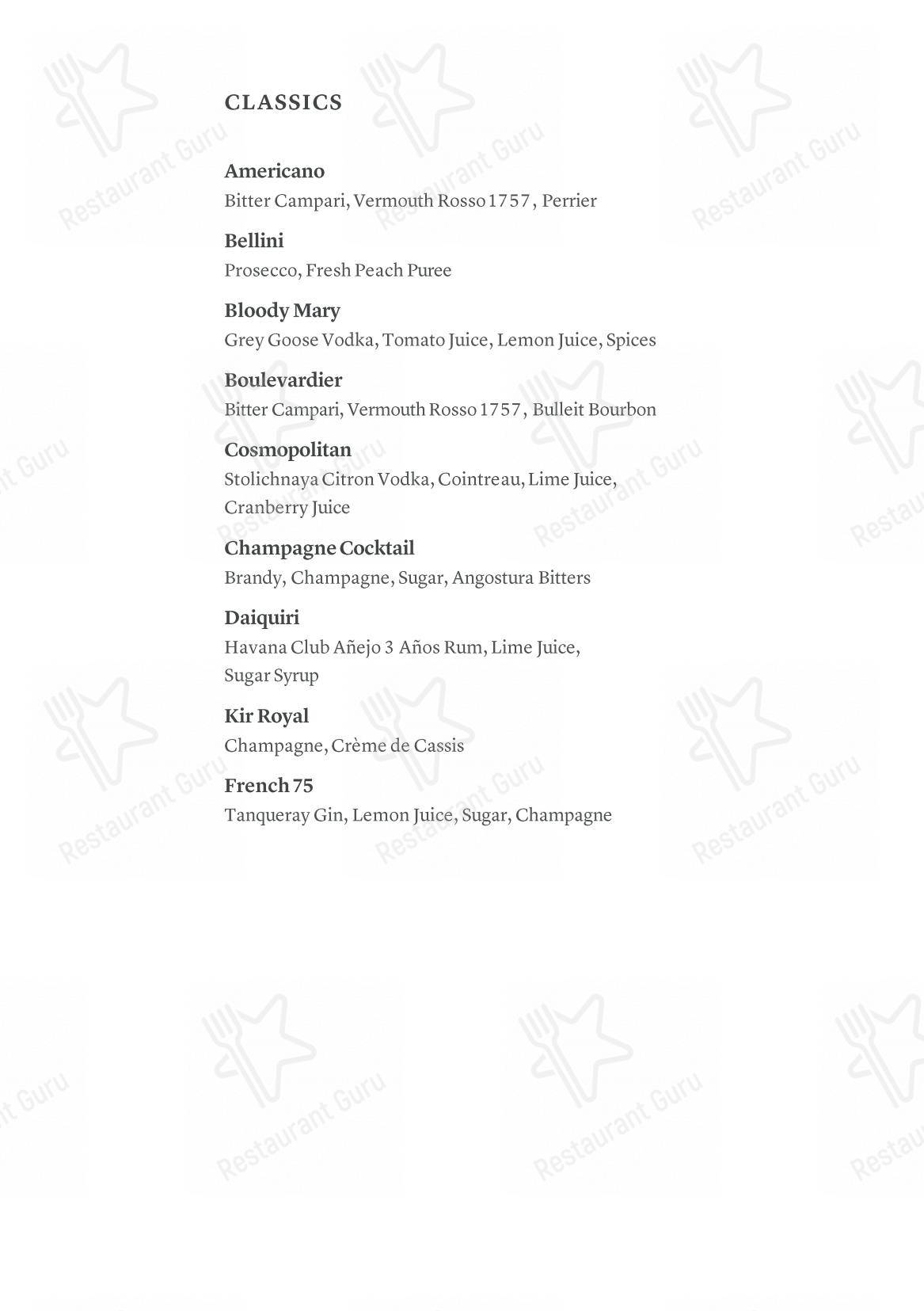 Menu bar per Arva presso Aman Venice in Venezia