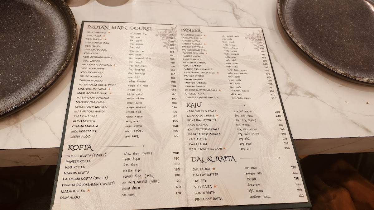 Atithi Restaurant No. 1 Food - Best Restaurant in surendranagar, Best Gujrati Thali Restaurant in surendranagar menu