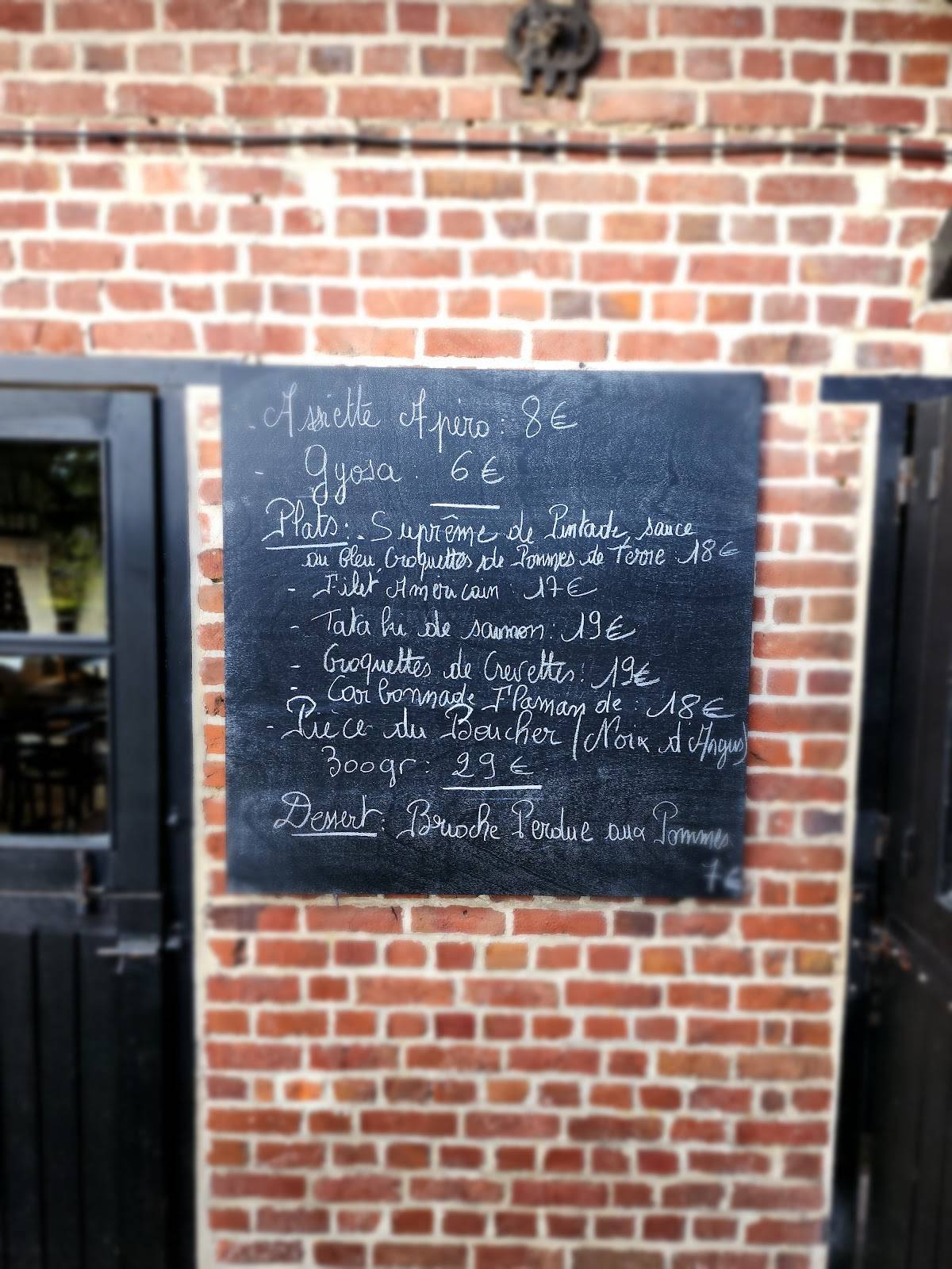 Menu au Au Coin De La Reine restaurant, Ennevelin