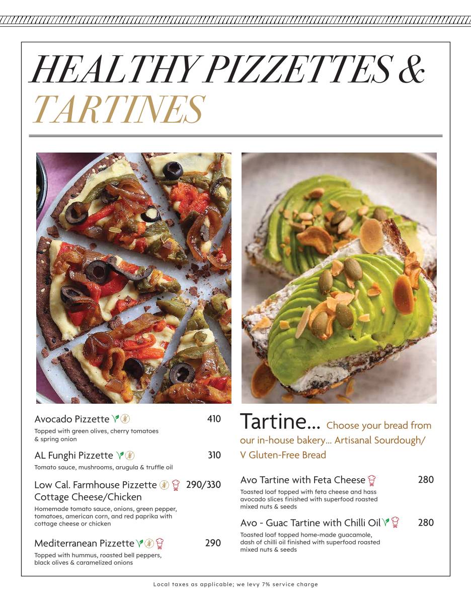 August Cafe menu