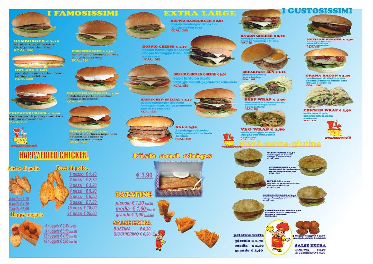 Happy chef menu discount