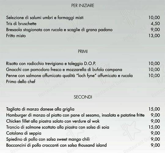 Menu di Axel Restaurant 