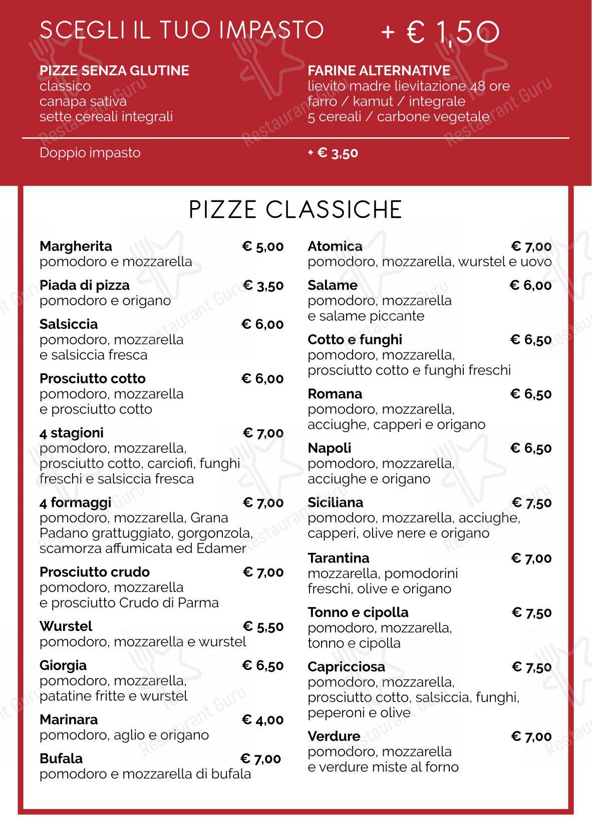 BACLAS - Pizzeria con cucina, senza glutine, delivery e take away in Bologna - Детское