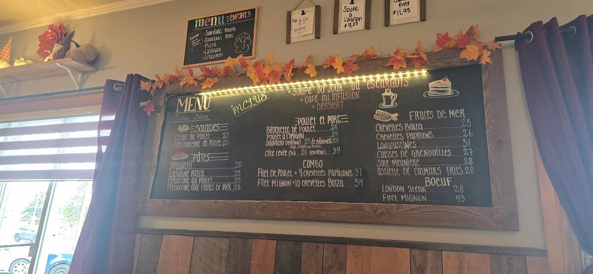 Menu de Balza