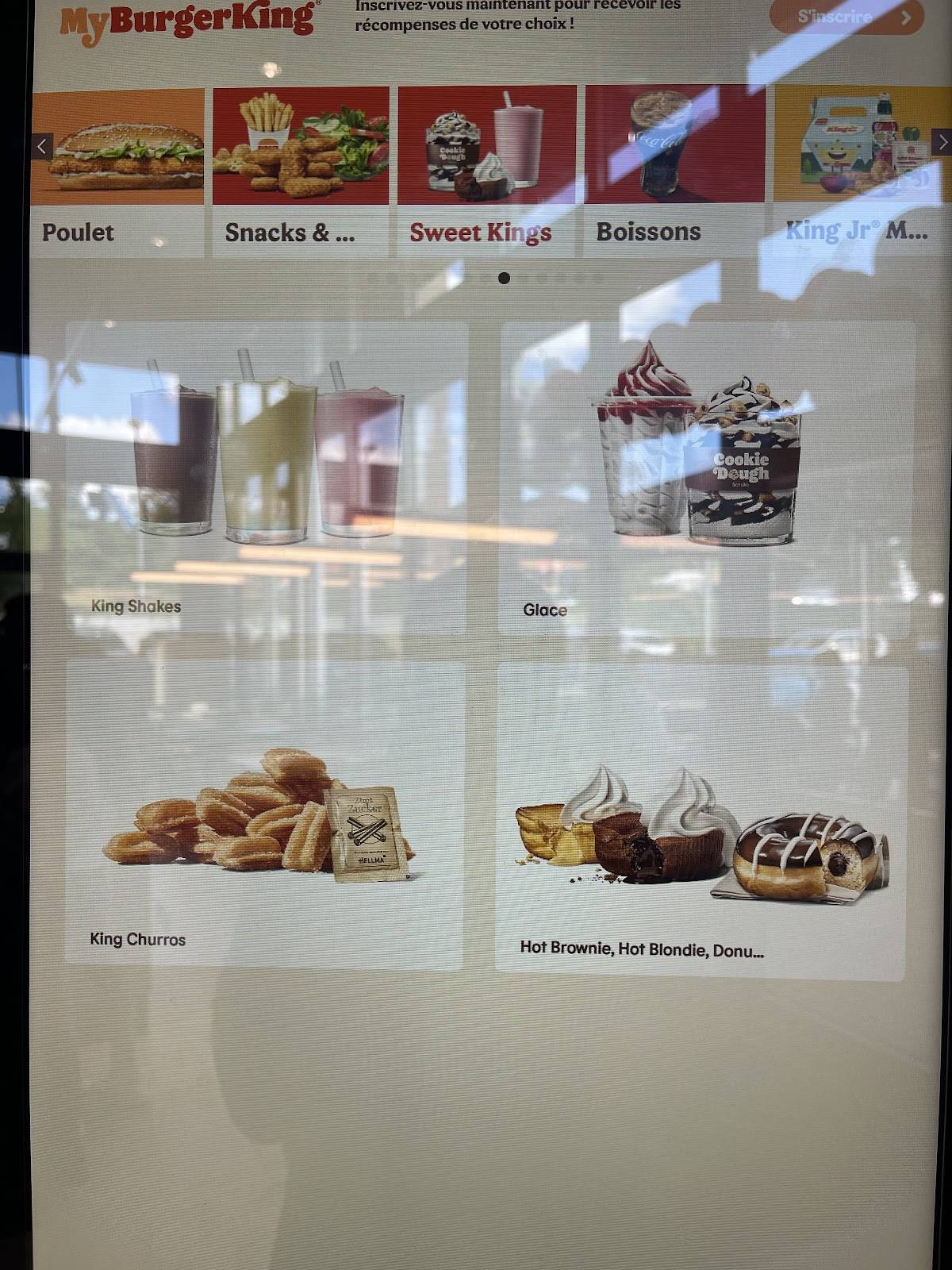 Menu de BURGER KING Perl