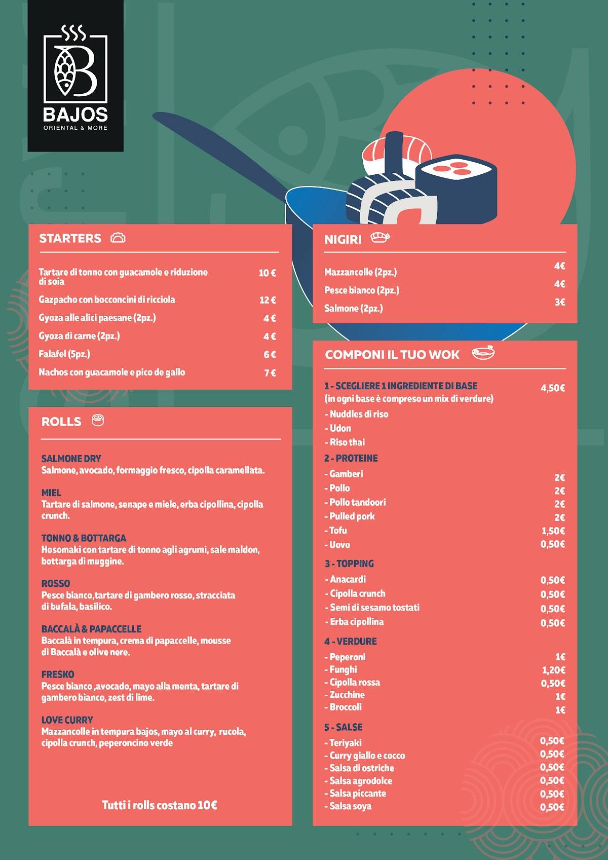 Menu di Bajos 