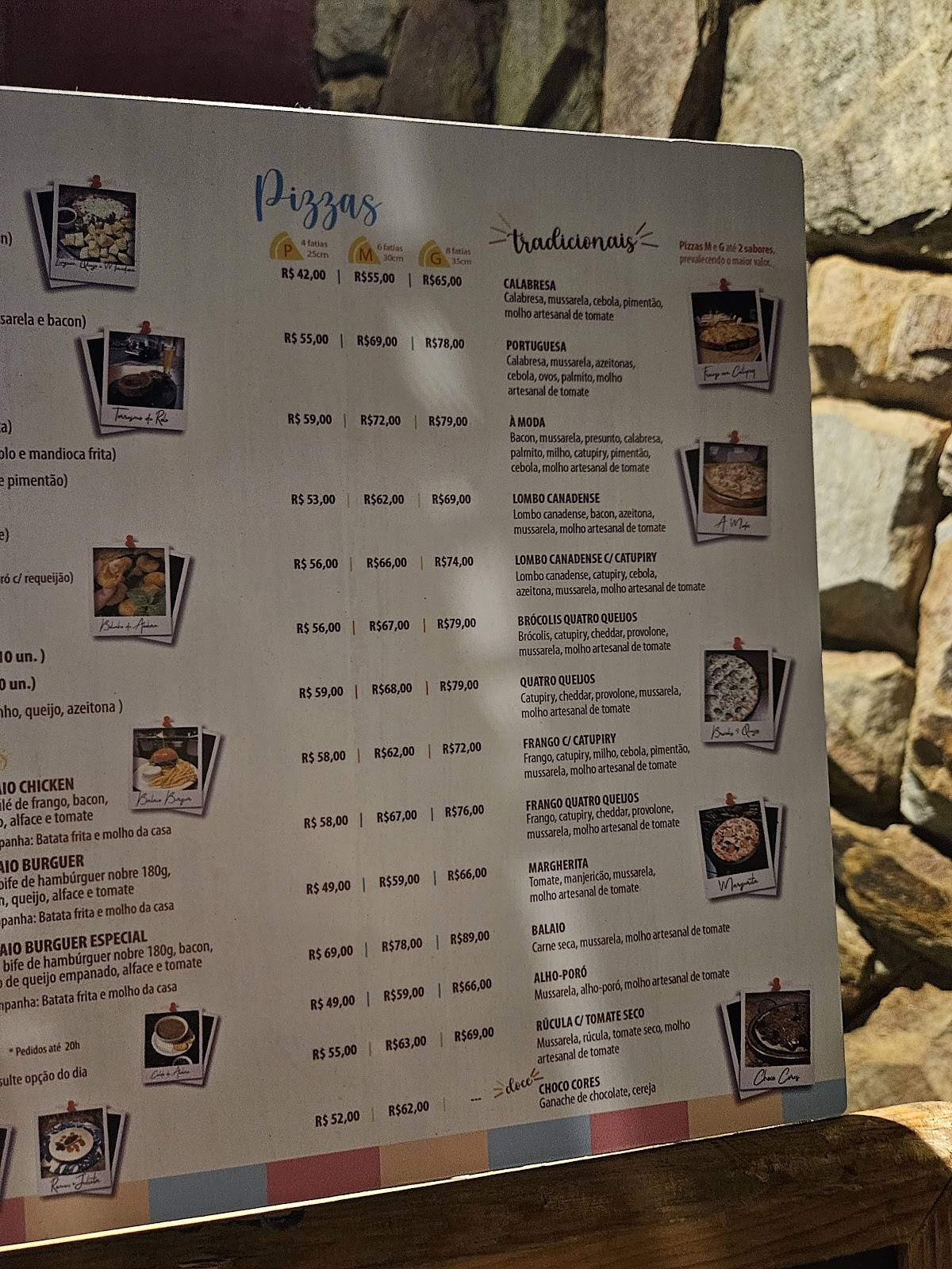 Balaio Das Cores Bistrô cardápio