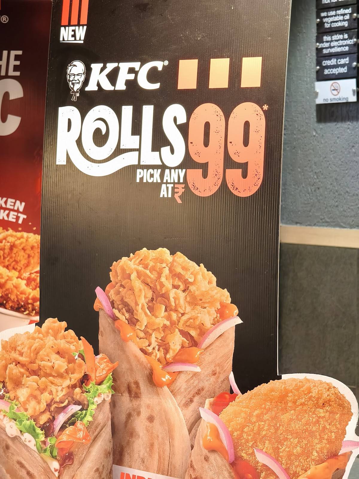 KFC menu