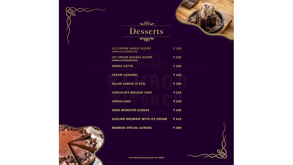 Bamboo Kitchen-Anna Nagar menu