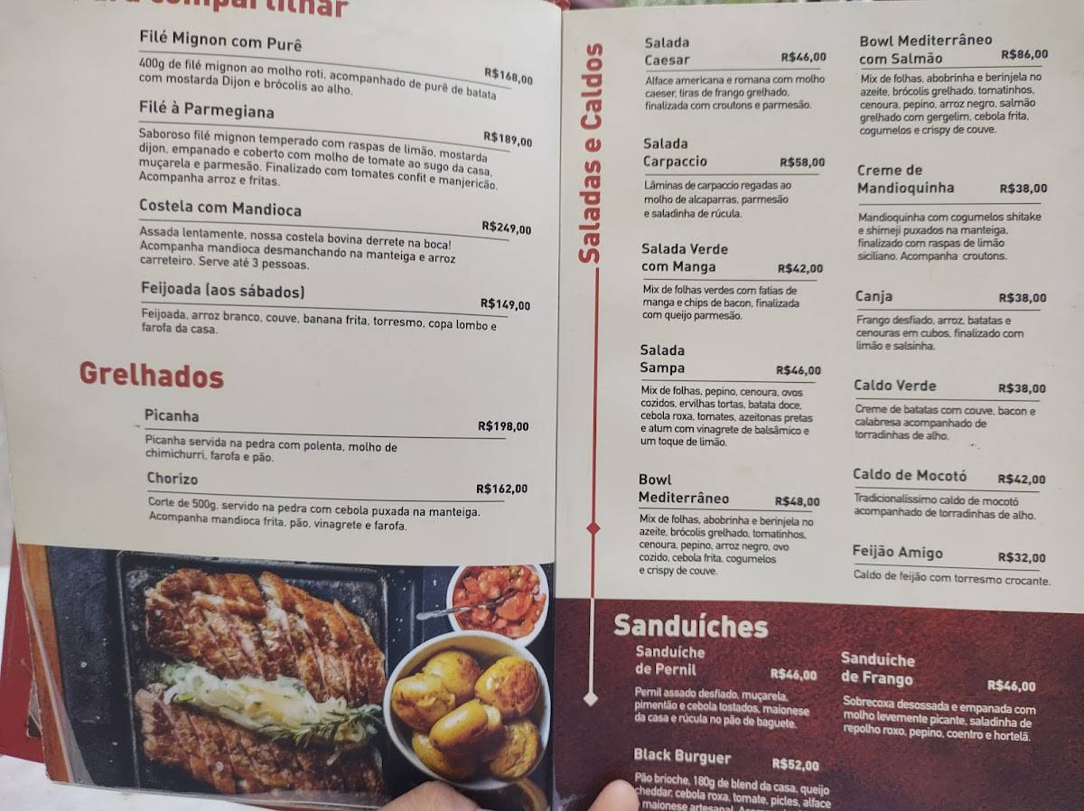 Bar Brahma cardápio