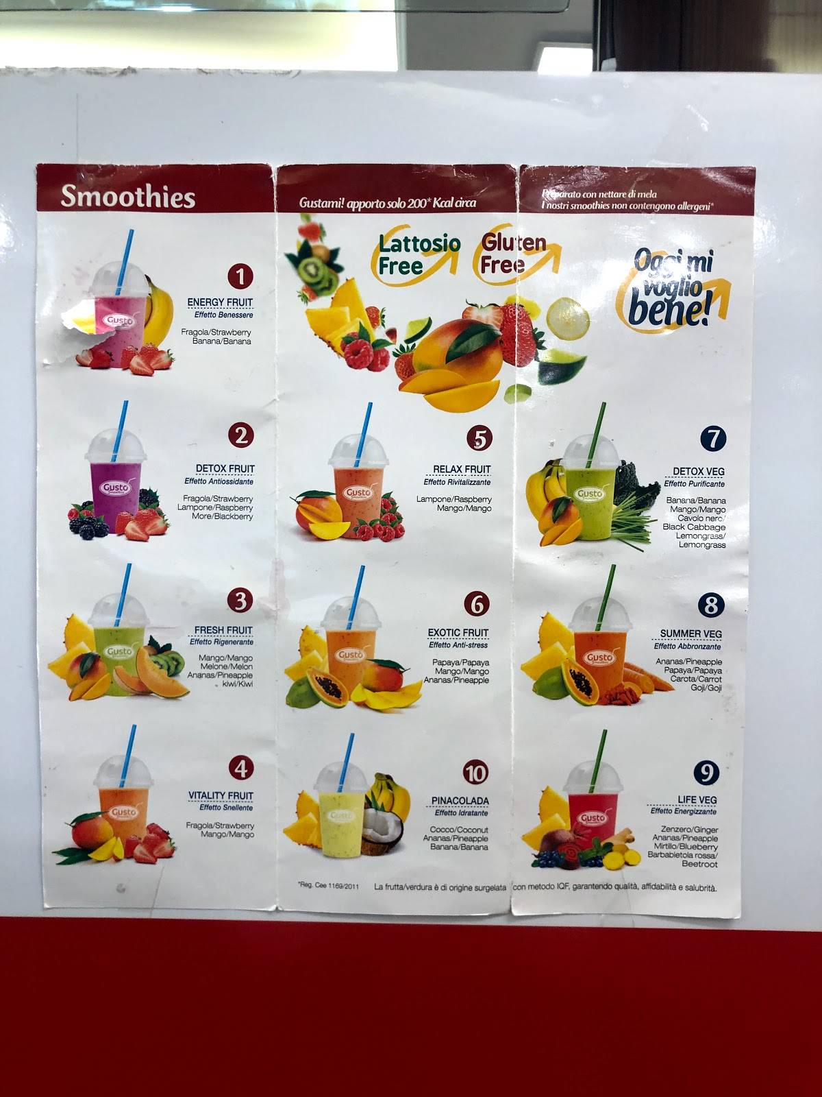 Menu di Bar Brasiliano S.r.l 