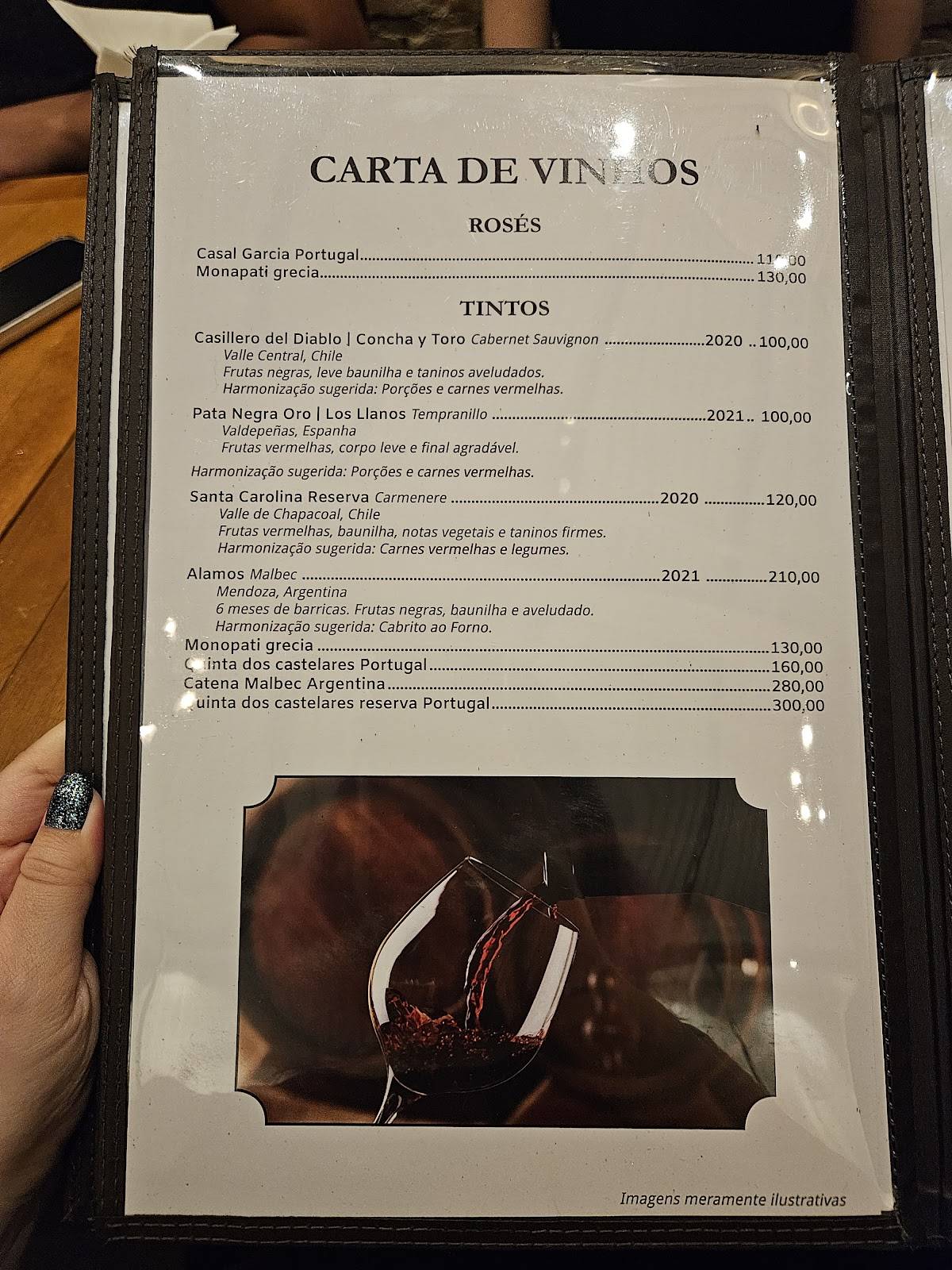 Bar Quintal da Mooca cardápio