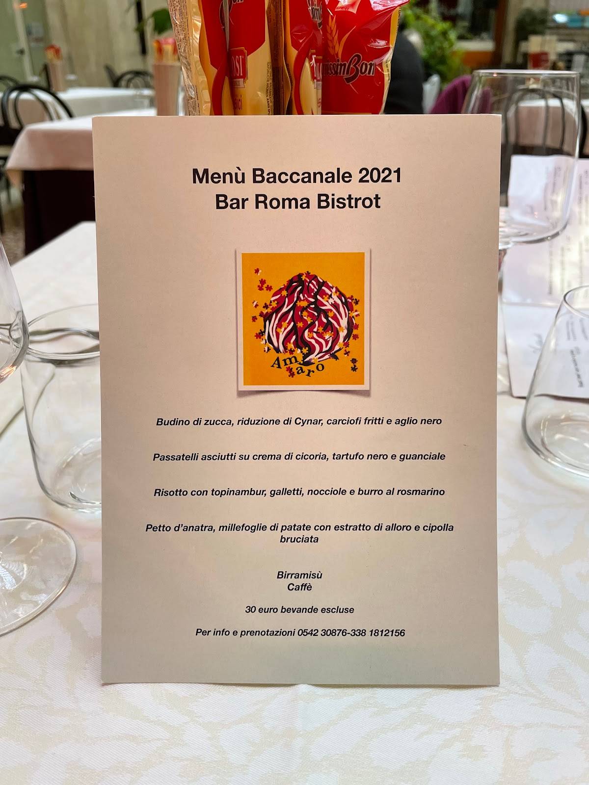 Menu di Bar Roma Sas 