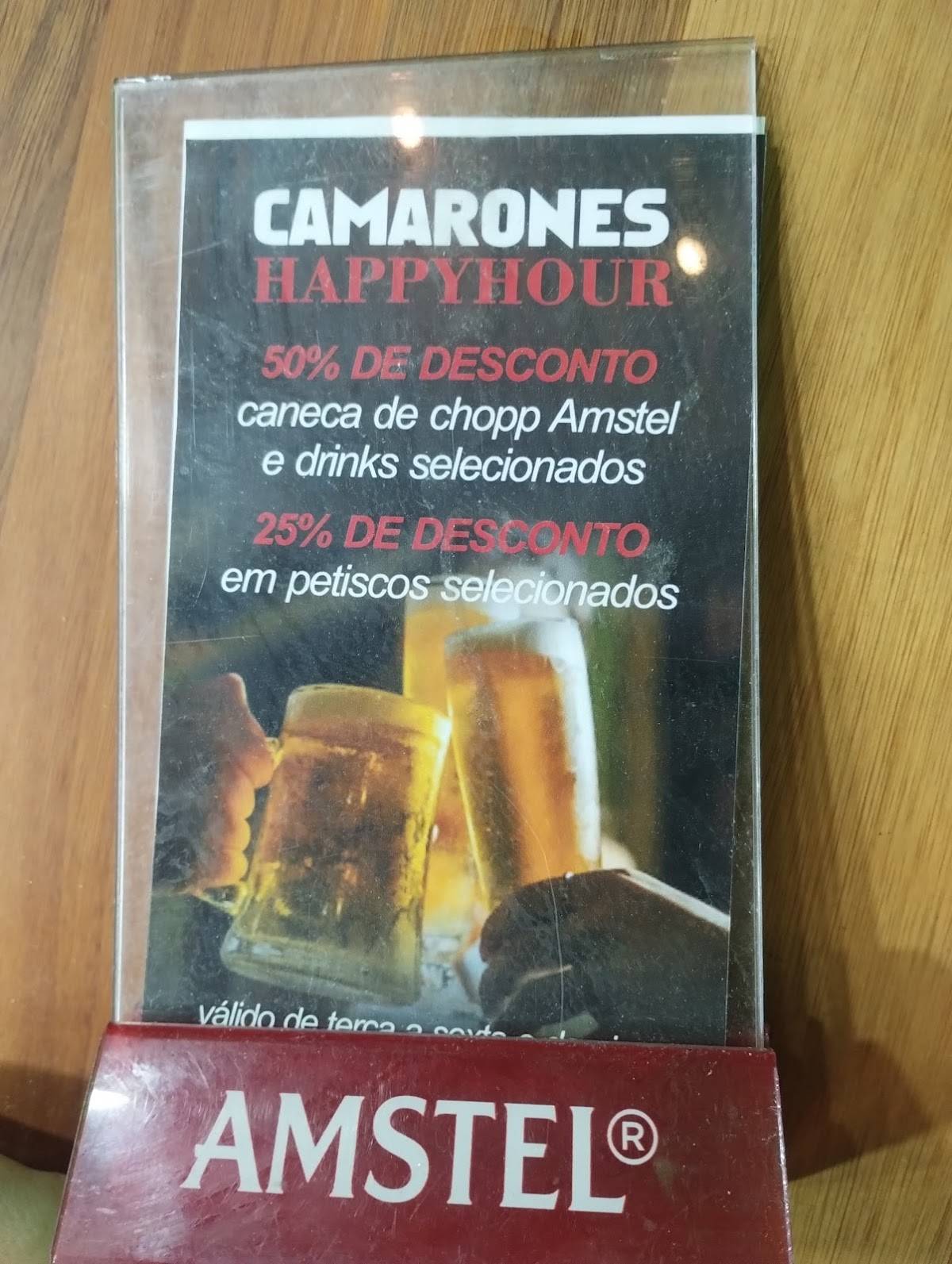 Camarones Sabor do Mar cardápio