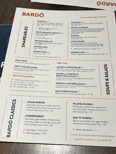 Menu de Bardō Locke St. Hamilton