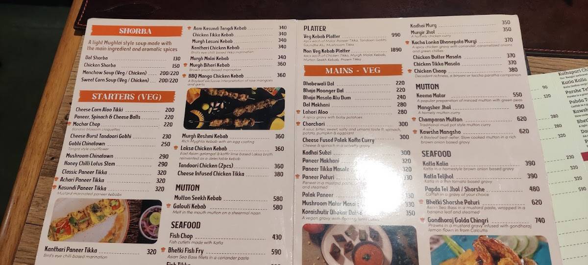 Bayleaf - Authentic Bengali & North Indian Restaurant Since 1997 menu