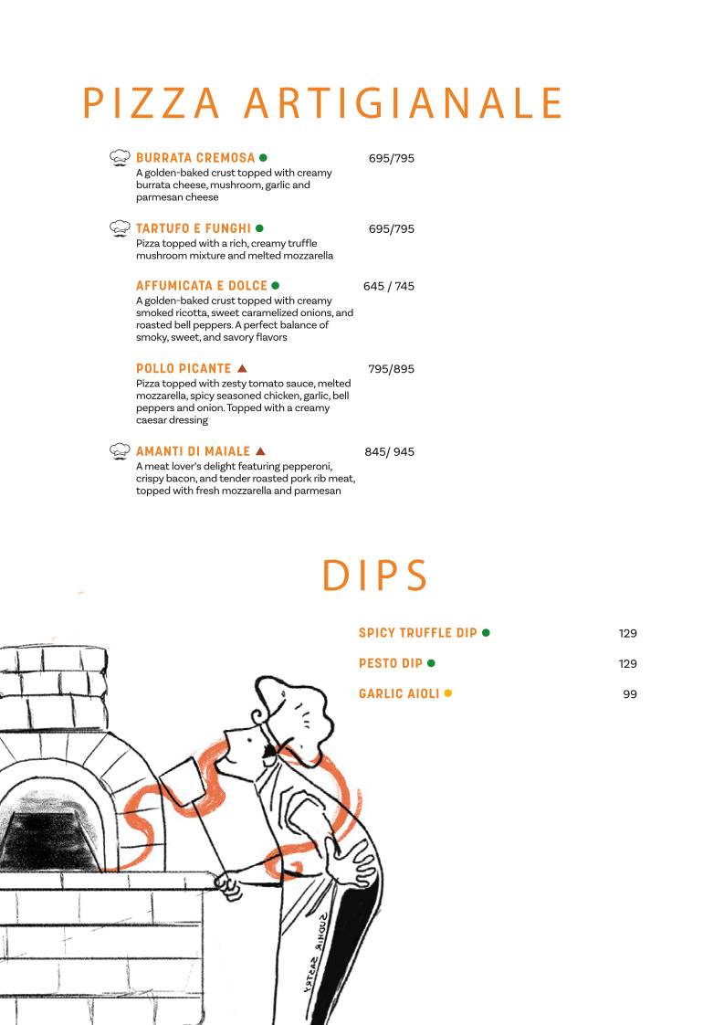 Chianti, Indiranagar menu